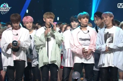 Promosi Perdana, 'Spring Day' BTS Menang Telak Atas Red Velvet di 'M! Countdown'