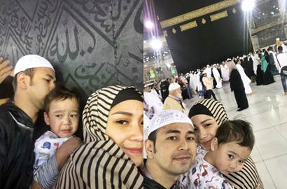 Rafathar Teriak Takbir Sebelum Cium Kakbah, Begini Reaksi Raffi Ahmad