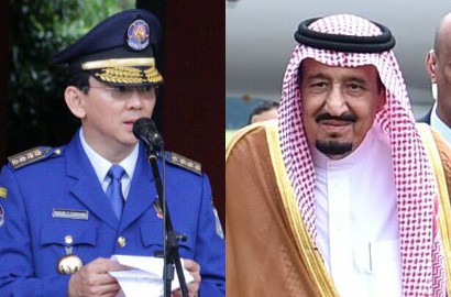 Ahok Pamer Foto Bersalaman dengan Raja Salman di Bandara