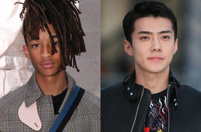 Hadiri Paris Fashion Week, Sehun EXO Pose Ganteng Bareng Jaden Smith
