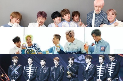 Inilah Ranking Popularitas Boy Grup Dilihat dari V-app, Fancafe dan View MV