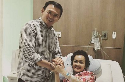 Jenguk Julia Perez Sambil Bawa Kotak Putih Misterius, Ahok Beri Pesan Khusus