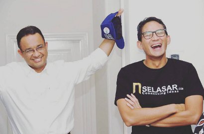 Sandiaga Pilih Tak Ambil Gaji Wagub, Anies: Saya Bukan Pengusaha