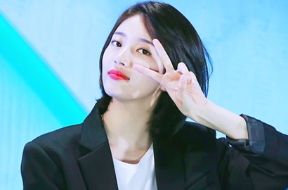 Ditinggal Lee Min Ho Wamil, Suzy Ceria Pamer Bahu Mulus di Fansign Hari Ini