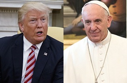 Publik Heboh, Mural Trump dan Paus Fransiskus 'Ciuman' Muncul di Roma