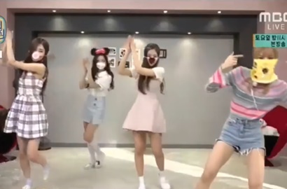 Pakai Masker Imut, Black Pink Ceria Menari di 'My Little Television'
