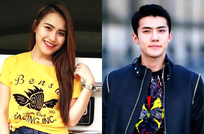 Ayu Ting Ting 'Selfie' Bareng Sehun EXO, Fans K-Pop: Amit-Amit Deh