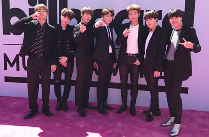 Seharga Puluhan Juta, Ini Pakaian yang Dikenakan BTS di Red Carpet BBMA