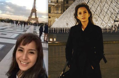 Tampil Seksi dan Liburan Sendiri ke Paris, Kirana Larasati Galau Bakal Cerai?