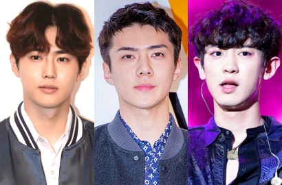 Tampak Ngantuk, Suho-Sehun dan Chanyeol Tetap Ganteng di Bandara?