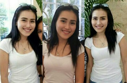 Beredar Foto Pucat Ayu Ting Ting Pakai Tali Kutang Keramat, Bentuk Pusar Bikin Salah Fokus
