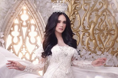 Pakai Gaun Pengantin, Mulan Jameela Malah Dikira Hamil Lagi