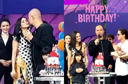 Dapat Ciuman dari Dhani, Ekspresi 'Sedih' Anak Mulan Saat Ultah Bikin Miris