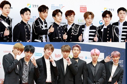 Popularitas Ekstrem, Situs Musik HOTTRACKS 'Jebol' Jelang Comeback EXO-BTS