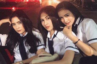 Pose Ala Geng Cantik, Begini Gaya Gaul Prilly Latunconsina di Serial Baru 'Sahabat Langit'