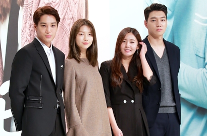 Tampil Rapi, Gantengnya Kai EXO Bareng Kim Jin Kyung cs di Preskon 'Andante'