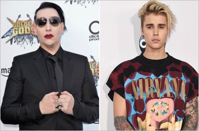 Diisukan Ribut, Marilyn Manson Tertarik Duet dengan Justin Bieber