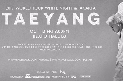 Siap-Siap, Ini Detail Konser 'White Night' Taeyang di Jakarta