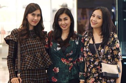 Ibarat Kembar 3, Nagita Tampil Kece Badai Bareng Nisya dan Syahnaz