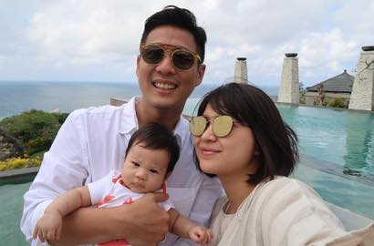 Putri Titian Cerita Paniknya Junior Liem Saat Ganti Popok dan Mandikan Anak