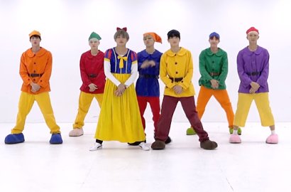 Rayakan Halloween, Imutnya BTS Nge-Dance 'Go Go' Pakai Kostum Putri Salju-Kurcaci