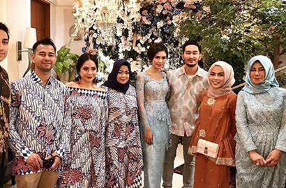Tampil Kompak dengan Nisya, Cantiknya Nagita Slavina di Lamaran Syahnaz Bikin Pangling