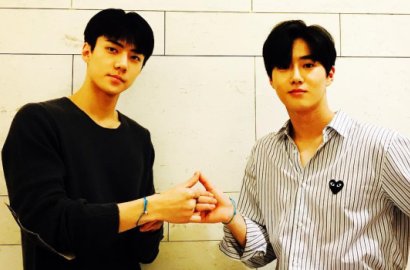 Kembaran dengan Manajer, Sehun EXO Pamerkan Jaket Padding 'Saranghaja' dari Suho