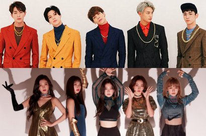 Tampil Formal, Simak Ganteng dan Cantiknya SHINee-Red Velvet di Preskon Shilla