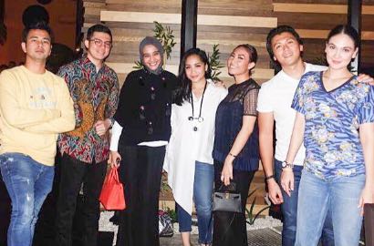 Ayu Dewi Gemas Pegang Pipi Lembut Nagita, Luna Maya Puji Cantik Menawan