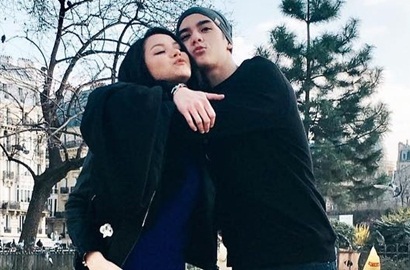 So Sweet, Romantisnya Al Ghazali Peluk Mesra Alyssa Daguise di Bawah Pohon Natal