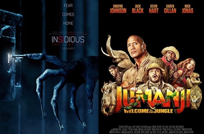 Puncaki Box Office, 'Jumanji' Ungguli 'Insidious' dan 'Star Wars: The Last Jedi'