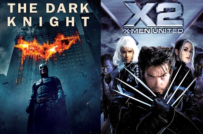 'The Dark Night' Hingga 'X2' Dicap Film Superhero Terkeren Sepanjang Masa, Setuju?