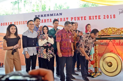 Dukungan Andhara Early dan Yana Yulio untuk 'Jakarta Barat Punye Kite 2018'