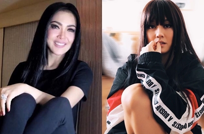 Pakai Baju yang Sama, Agnez Mo dan Syahrini Adu Gaya