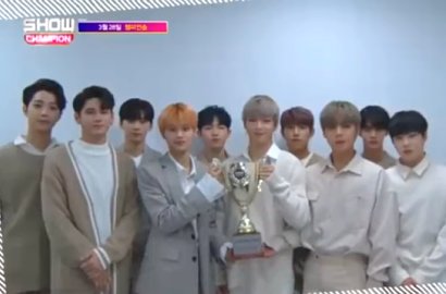 Menang Perdana Lewat 'Boomerang' di 'Show Champion', Begini Janji Wanna One