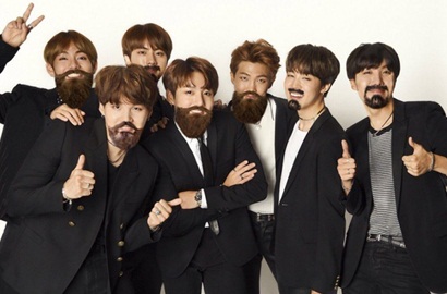April Mop, ARMY Sebar Foto Kocak BTS Berkumis Jadikan Trending Topic