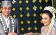 Foto: Dimas Andrean Cium Sang Istri di Pernikahannya
