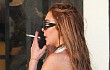 Pakai Halterneck, Payudara Lindsay Lohan Separuh Terlihat