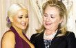 Payudara Christina Aguilera Curi Perhatian Hillary Clinton