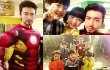 Gantengnya Donghae SuJu Berkumis Kenakan Kostum Iron Man