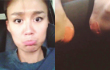 Agnes Monica Pasang Tampang Cemberut Akibat Kaki Melepuh