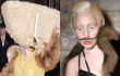 Lady GaGa Berkumis dan Pakai Topeng Segitiga Berbulu di Jerman