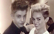 Justin Bieber Abadikan Wajah 'Miley Cyrus' di Halaman Rumahnya
