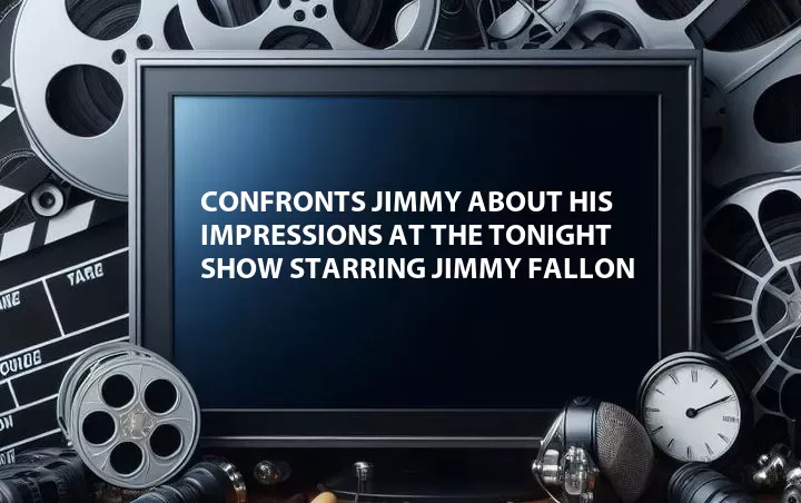 Confronts Jimmy About His Impressions at The Tonight Show Starring Jimmy Fallon